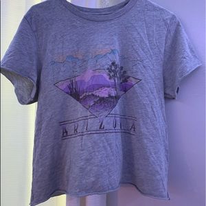 american highway cropped shirt